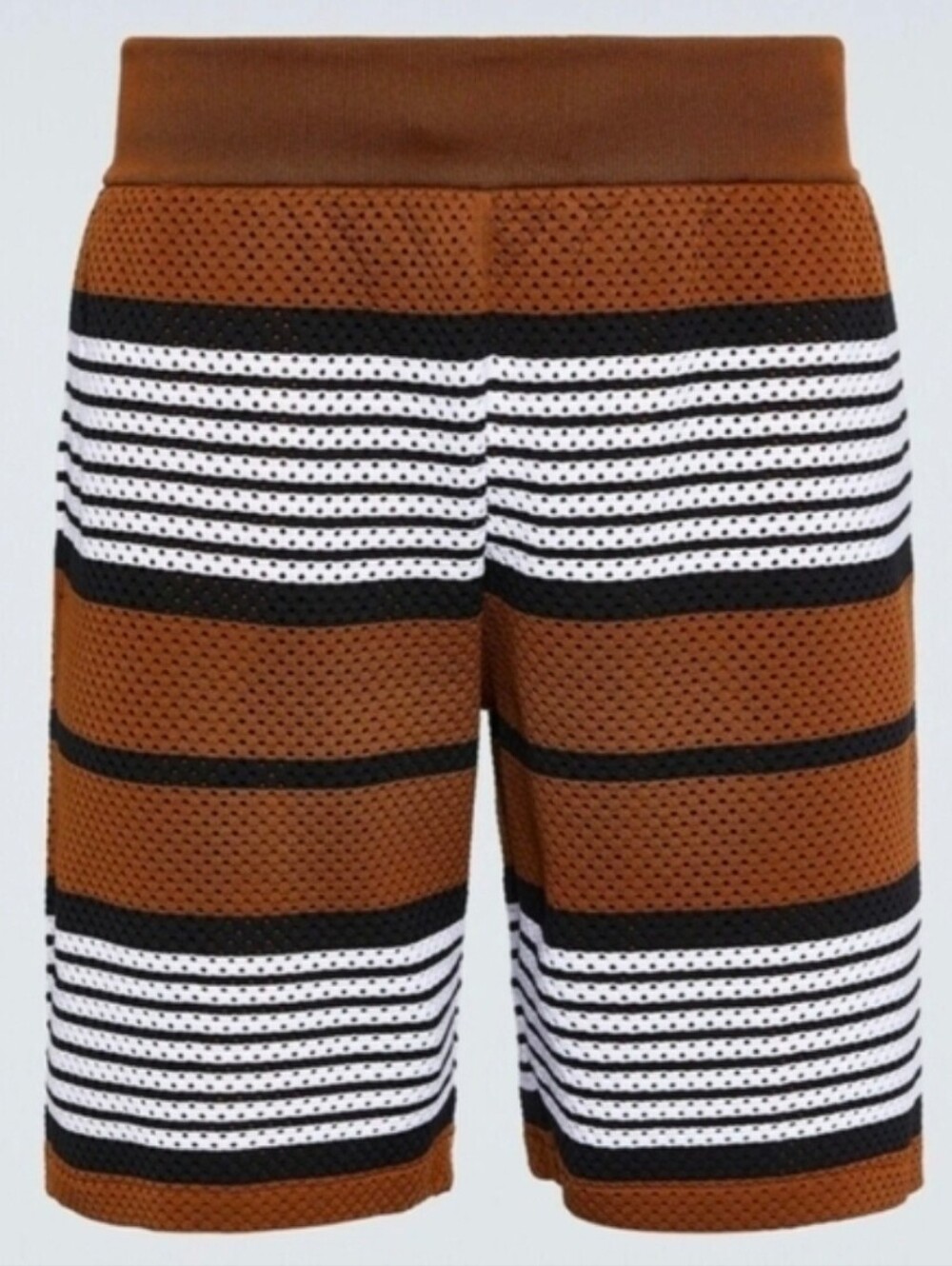 Burberry Brown Striped Men Shorts